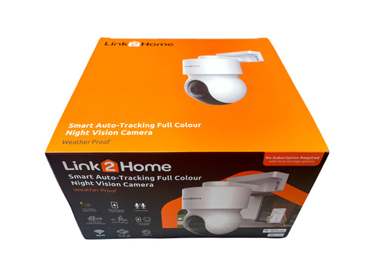 Link2Home ODRCAMPT2 Smart Outdoor Security Camera Full Colour Night Vision 1080p